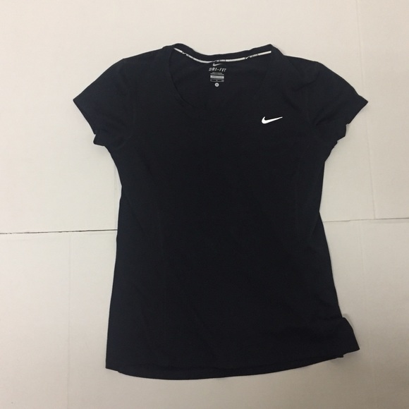 Women Nike dri fit size s small v neck black - Picture 1 of 4